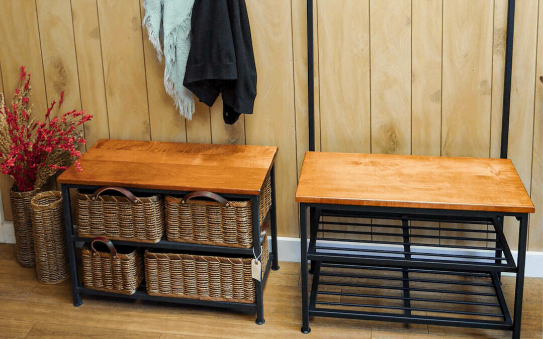 Morris Hill Metal Craft Quarryville, PA handmade wrought iron and wood shelves