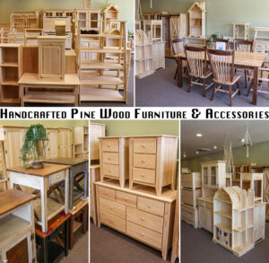 Collage of Plain Pine Furnishings' Products