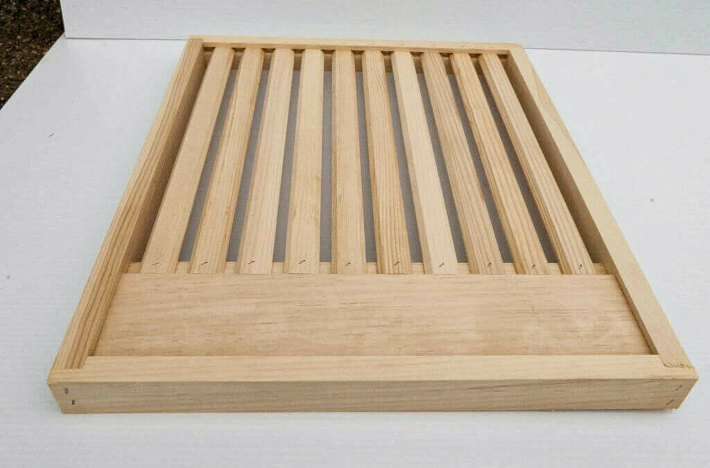 Forest Hill Woodworking Paradise PA A wooden frame with wooden bars on it.