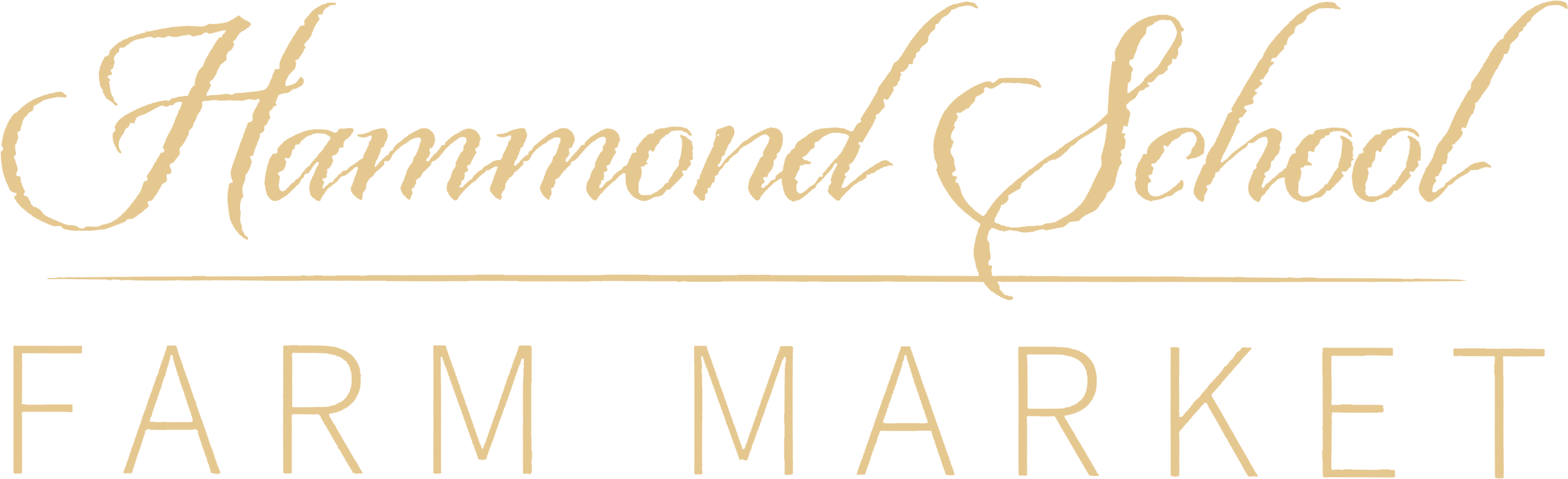 Hammond School Farm Market New Holland PA The image displays the text "Hammond School Farm Market" in a stylized font with a horizontal line separating the top and bottom text.